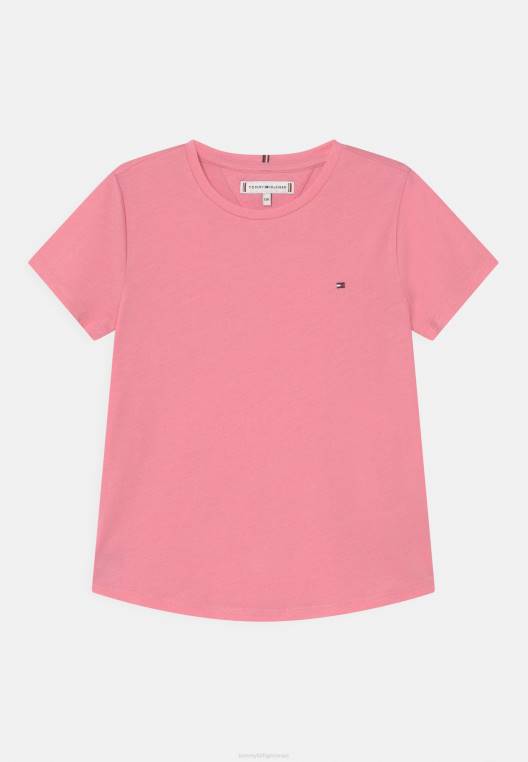 חולצת טריקו בסיסית חיונית NX207415 ורוד טרי Tommy Hilfiger