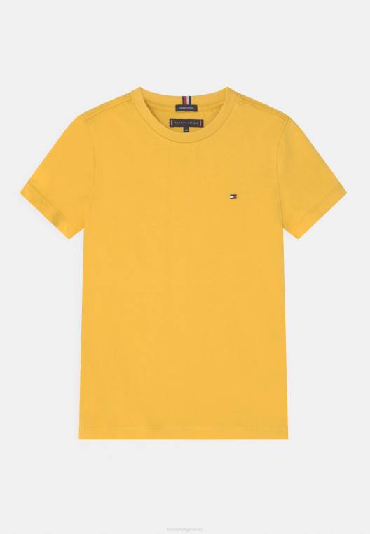 טי שירט בסיסית חיונית NX207424 מניב צהוב Tommy Hilfiger