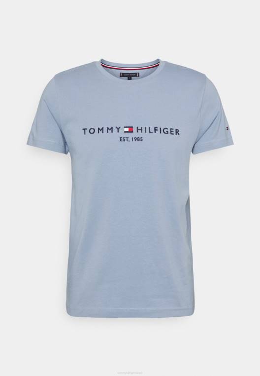 חולצת טי עם הדפס לוגו NX207425 כחול שחר Tommy Hilfiger
