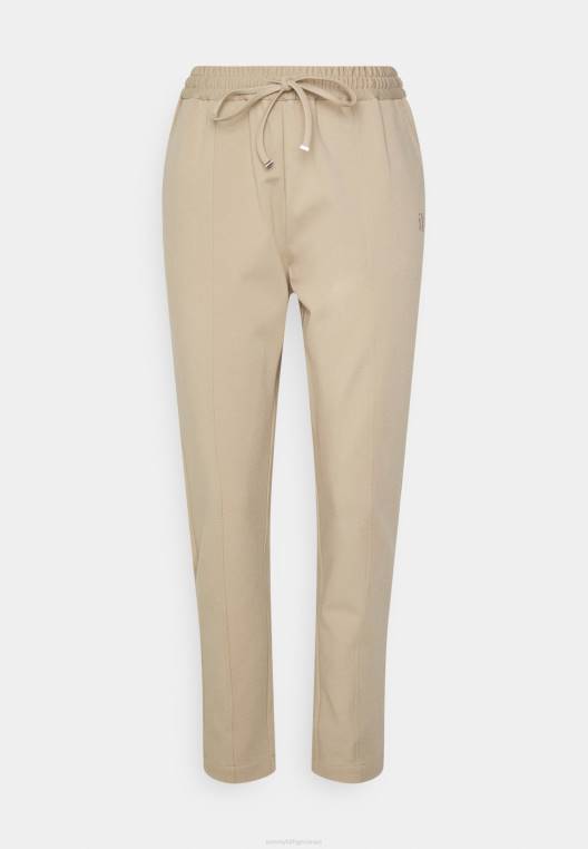 משיכה מחודדת במכנסיים NX207429 בז' Tommy Hilfiger