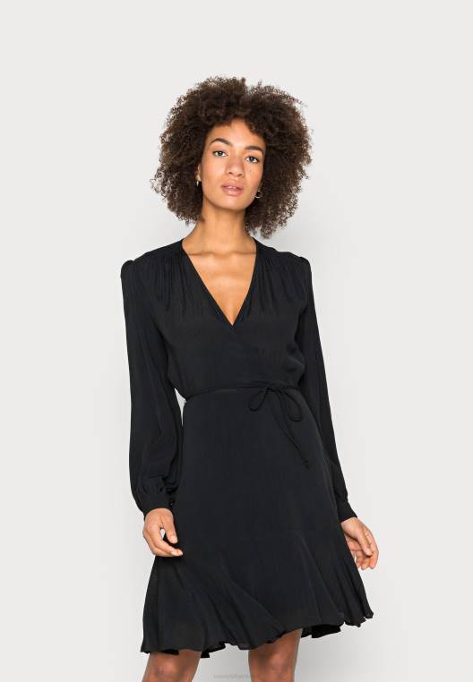 שמלת יום שמלת ברך NX207445 שָׁחוֹר Tommy Hilfiger