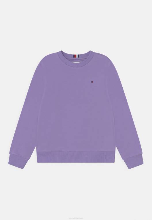 סווטשירט יוניסקס מוצק NX207449 ויולה סגול Tommy Hilfiger