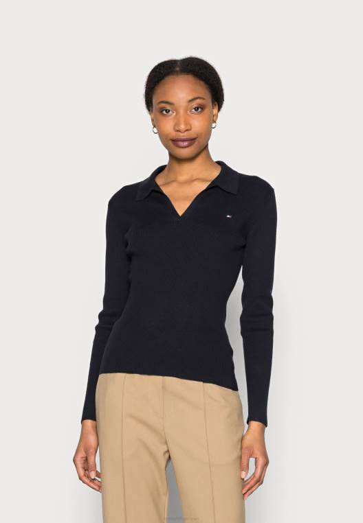 מגשר דק עם צוואר פתוח NX207450 שמיים מדבריים Tommy Hilfiger