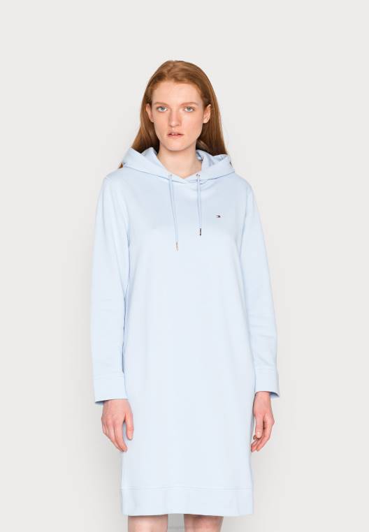 שמלת יום שמלת קפוצ'ון רגילה NX207454 כחול מבריז Tommy Hilfiger