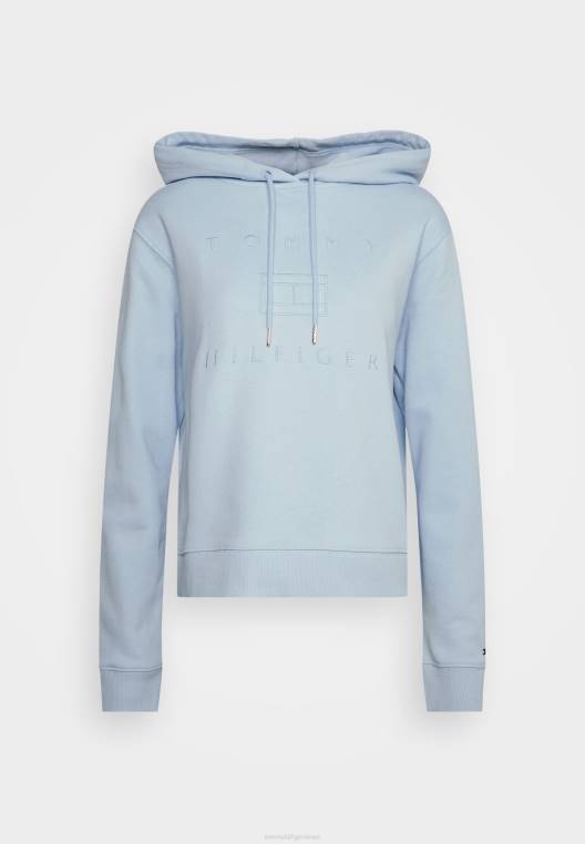 סווטשירט קפוצ'ון מטאלי NX207457 כחול מבריז Tommy Hilfiger