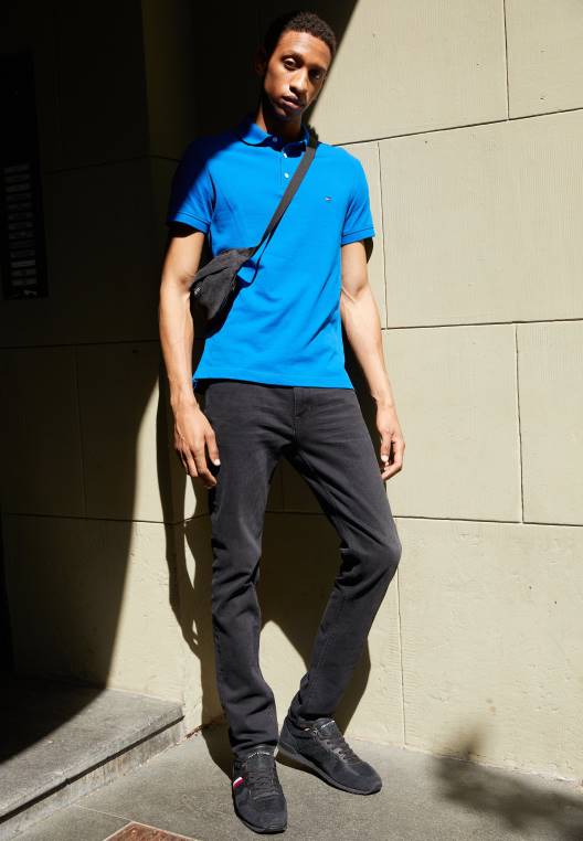 מאמני ראנר איקוניים של תערובת חומרים NX207458 שָׁחוֹר Tommy Hilfiger