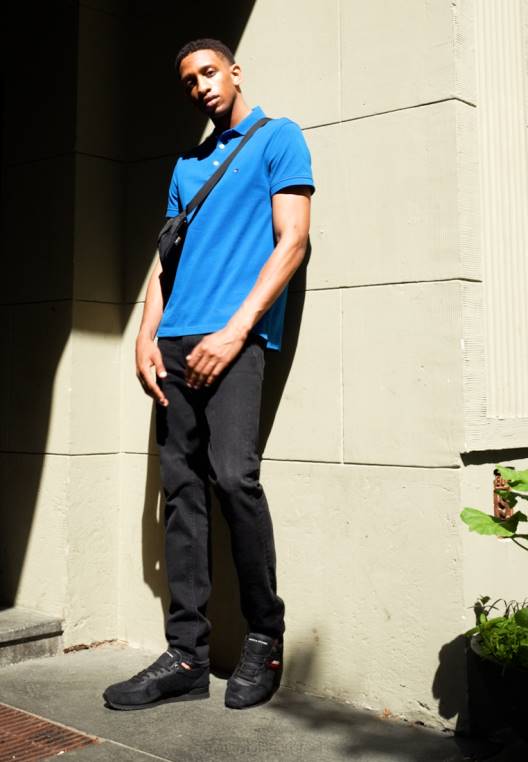 מאמני ראנר איקוניים של תערובת חומרים NX207458 שָׁחוֹר Tommy Hilfiger