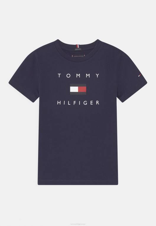 חולצת טי עם הדפס לוגו NX207482 צי הדמדומים Tommy Hilfiger