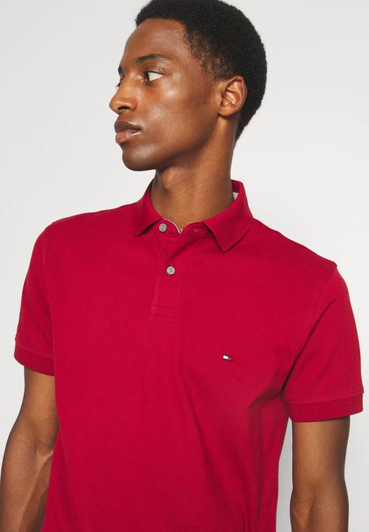 חולצת פולו רגילה NX207495 רגאטה אדום Tommy Hilfiger