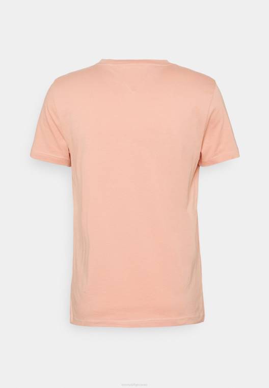 חולצת טי עם הדפס לוגו NX207501 גויאבה Tommy Hilfiger