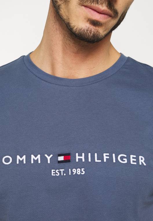 חולצת טי עם הדפס לוגו NX207510 כְּחוֹל Tommy Hilfiger