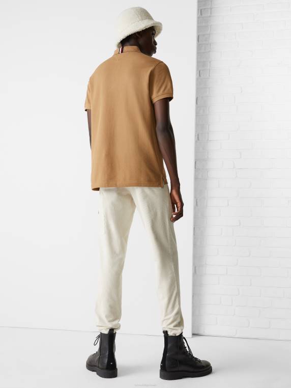 פולו מונוגרם חיוני בהתאמה רגילה NX20751 חאקי כפרי Tommy Hilfiger