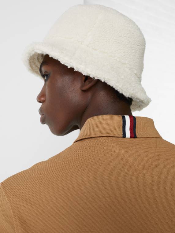 פולו מונוגרם חיוני בהתאמה רגילה NX20751 חאקי כפרי Tommy Hilfiger