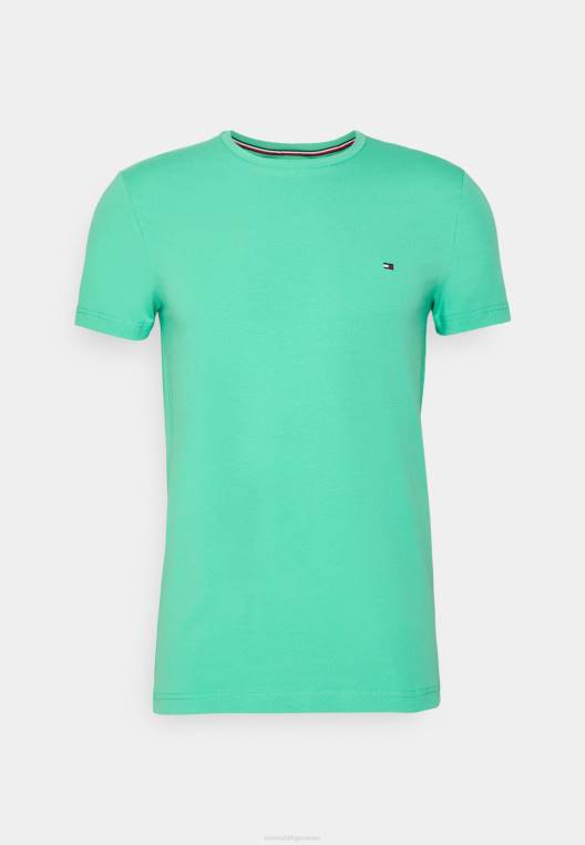 חולצת טריקו בסיסית NX207531 אלוהה ירוק Tommy Hilfiger