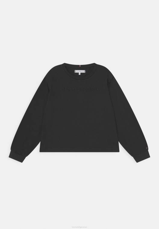 עליונית חיונית עם שרוולים ארוכים NX207554 שָׁחוֹר Tommy Hilfiger