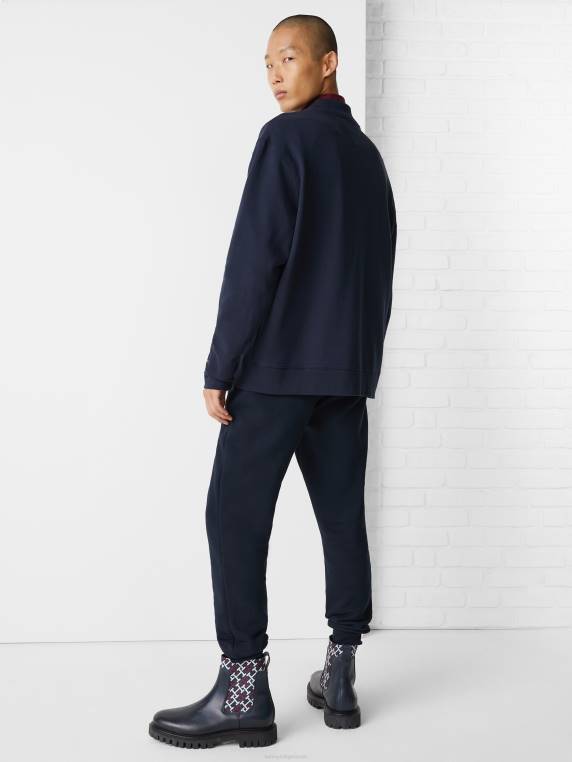 קרדיגן בהתאמה אישית עם מונוגרמה NX20755 שמיים מדבריים Tommy Hilfiger