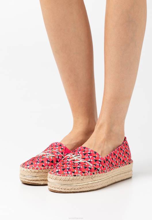 נעלי אספדריל להדפסה גיאוגרפית NX207574 ורוד אי Tommy Hilfiger
