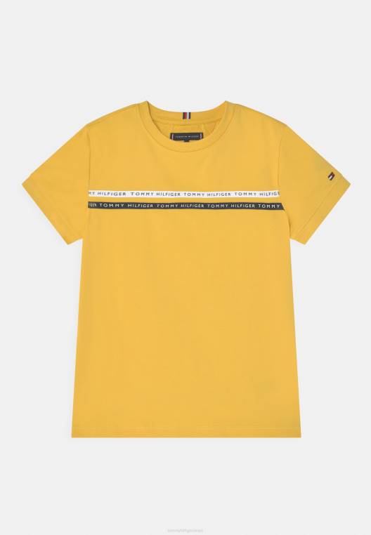 חולצת טריקו בהדפס טי טייפ NX207575 מניב צהוב Tommy Hilfiger
