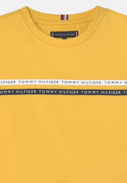 חולצת טריקו בהדפס טי טייפ NX207575 מניב צהוב Tommy Hilfiger