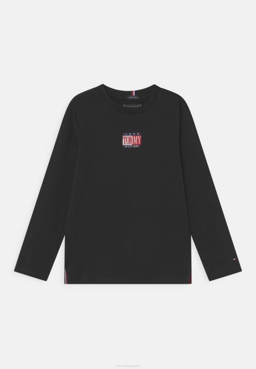 חולצה נצחית עם שרוולים ארוכים NX207577 שָׁחוֹר Tommy Hilfiger