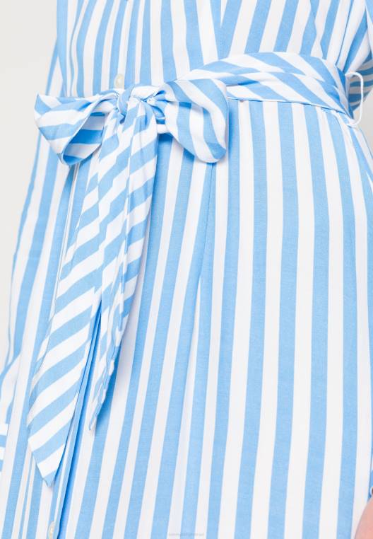 שמלת מקסי NX207592 banker stp/הידרנגאה כחול Tommy Hilfiger