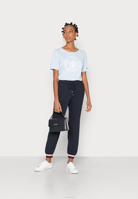 חולצה בהדפס רגיל NX207593 כחול מבריז Tommy Hilfiger