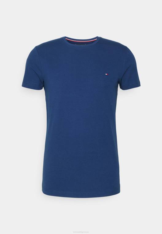 חולצת טריקו בסיסית NX207599 אינדיגו דמדומים Tommy Hilfiger
