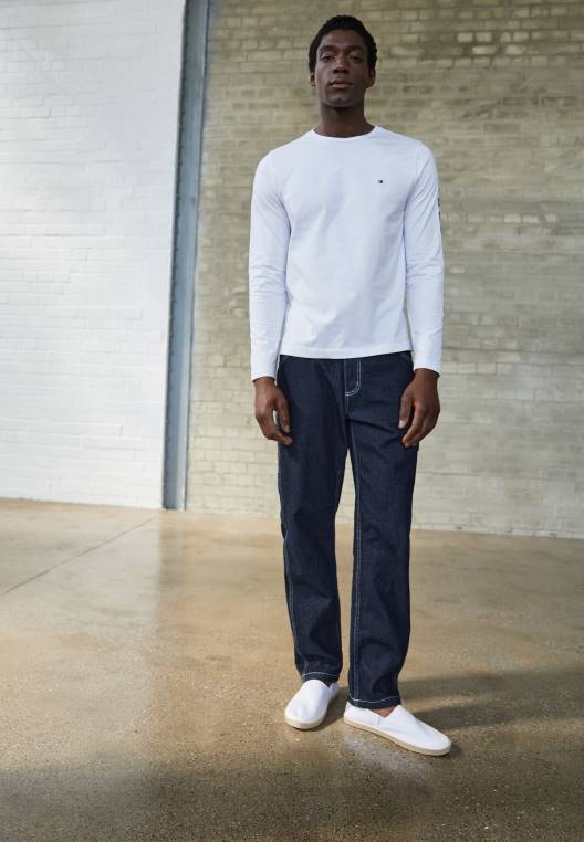 החלקת קיץ קלה על נעלי אספדריל NX207601 לבן Tommy Hilfiger