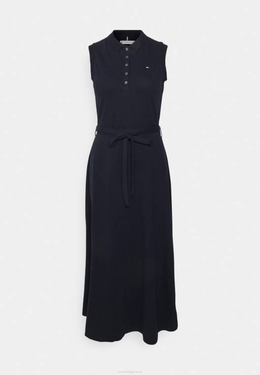 שמלת חולצת שמלת מידי NX207648 שמיים מדבריים Tommy Hilfiger