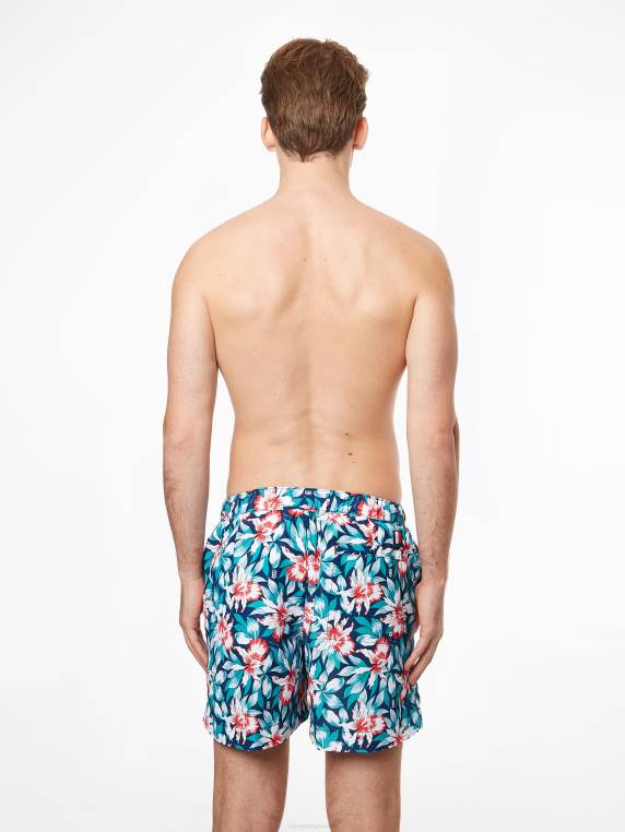 שרוך קצר באורך בינוני NX20765 הדפס טרופי קלאסי של הילפיגר Tommy Hilfiger