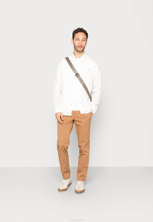 חולצה צבועה בפיגמנט NX207669 שֶׁנהָב Tommy Hilfiger