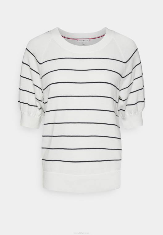 חולצת טריקו בייסיק פתוחה רכה NX207673 שמיים אכזריים Tommy Hilfiger