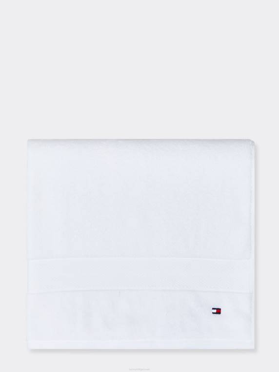 מגבת רחצה אמריקאית מודרנית NX2076 לבן Tommy Hilfiger