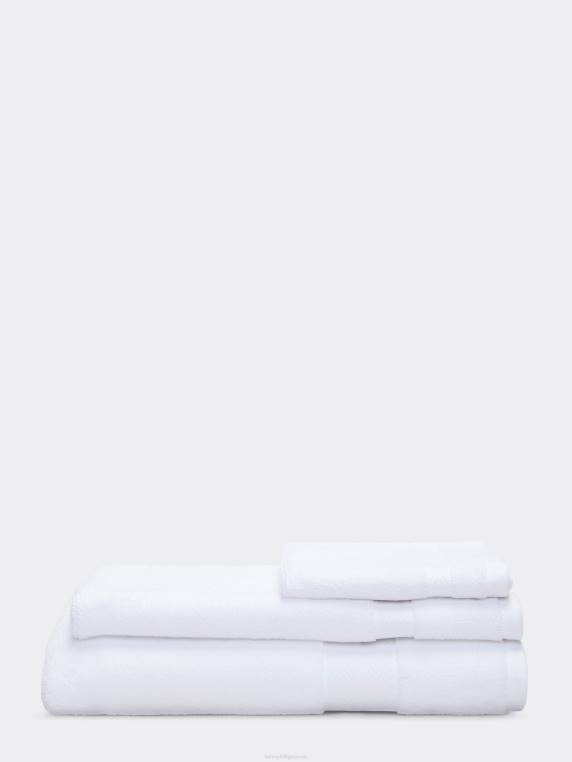 מגבת רחצה אמריקאית מודרנית NX2076 לבן Tommy Hilfiger