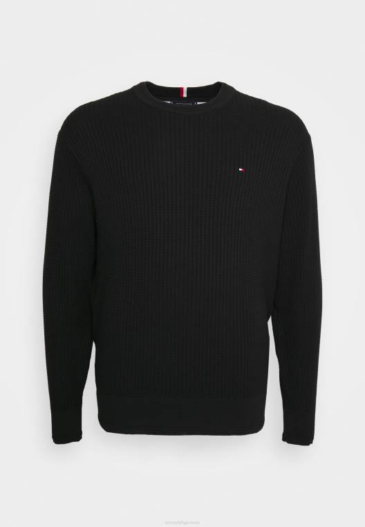 מגשר מבנה רשת צוואר צוואר NX207709 שָׁחוֹר Tommy Hilfiger