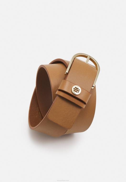 עסק חגורות קלאסי NX207714 חאקי כפרי Tommy Hilfiger