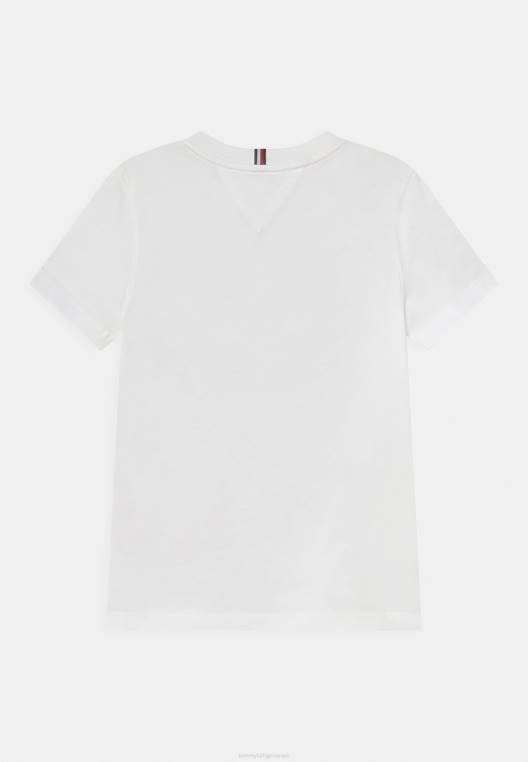 חולצת טריקו בהדפסה של חולצת טי בורסיטי NX207729 לבן Tommy Hilfiger