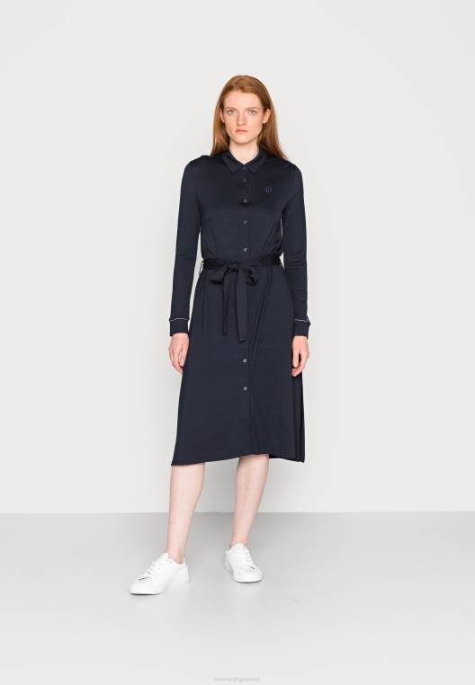 חולצה שמלת מידי שמלת ג'רסי NX207731 שמיים מדבריים Tommy Hilfiger