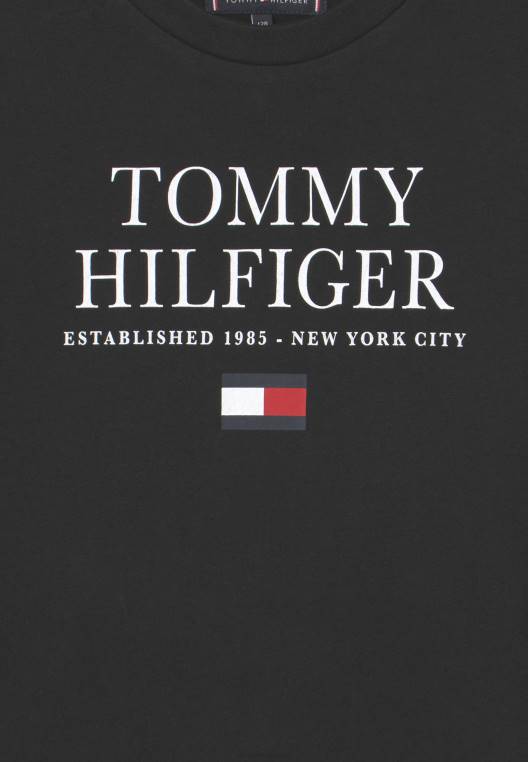 חולצת טי עם הדפס לוגו NX207733 שָׁחוֹר Tommy Hilfiger