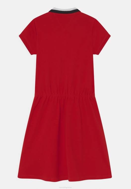 שמלת יום שמלה חיונית NX207734 ארגמן עמוק Tommy Hilfiger