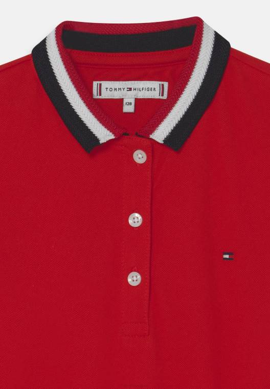 שמלת יום שמלה חיונית NX207734 ארגמן עמוק Tommy Hilfiger