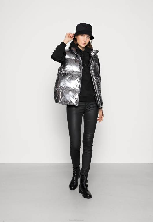 סווטשירט קפוצ'ון תסריט רגיל NX207738 שָׁחוֹר Tommy Hilfiger