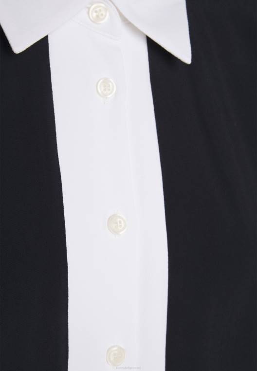 חולצת קולורבלוק מכופתרת NX207760 שמיים מדבריים Tommy Hilfiger