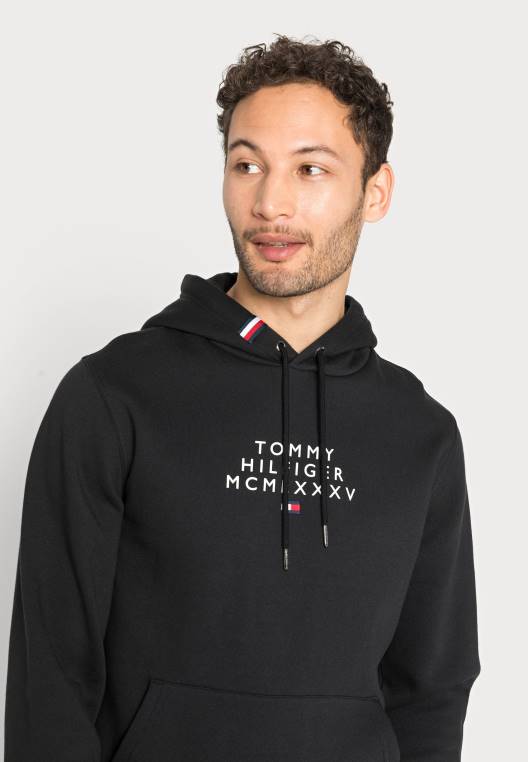 קפוצ'ון גרפי NX207769 שָׁחוֹר Tommy Hilfiger