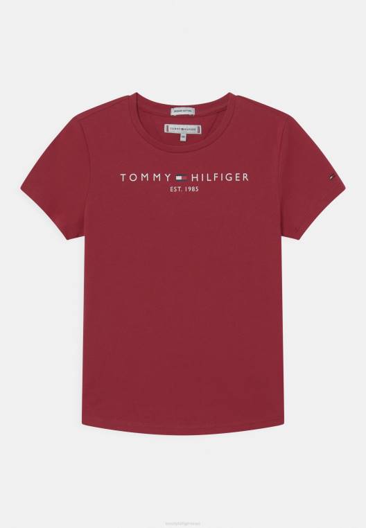 חולצת טריקו חיונית בהדפס טי NX207774 ריסוק חמוציות Tommy Hilfiger