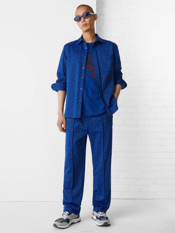 חולצת מונוגרמה רקמת קרסט NX20778 שמיים מדבריים Tommy Hilfiger