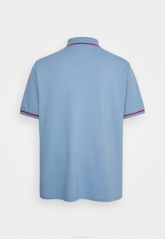 חולצת פולו עם קצה NX207793 כחול שחר Tommy Hilfiger