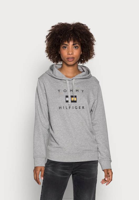 קפוצ'ון לורקס רגיל עם שרוולים ארוכים NX207794 אברש אפור בהיר Tommy Hilfiger