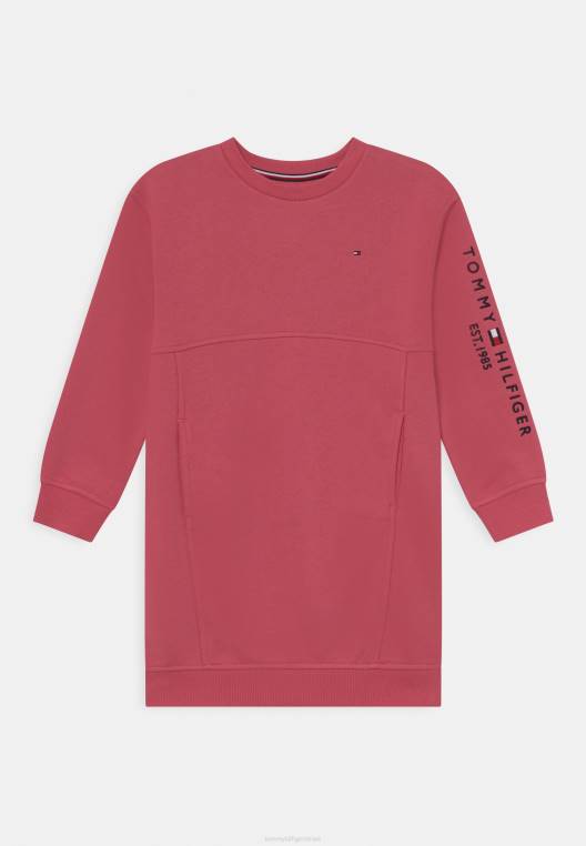 שמלת יום שמלה חיונית NX207796 אבטיח עמוק Tommy Hilfiger