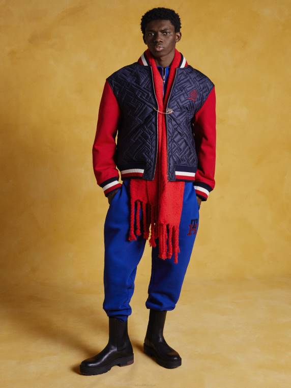 נעלי ריצה מונוגרמה NX20779 כחול מודגש Tommy Hilfiger